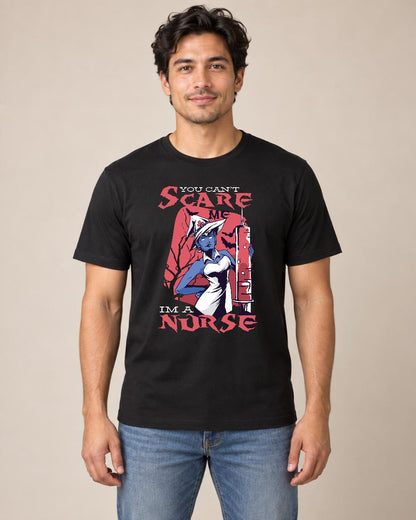 You Can’t Scare Me Nurse Halloween Tee — Additional product view