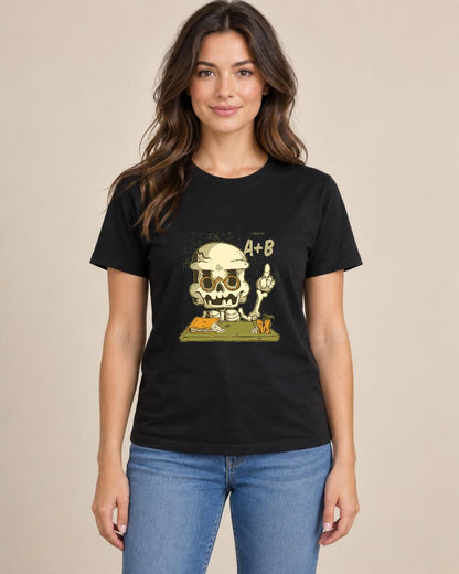 Skeleton Teacher Halloween Tee — Additional product view