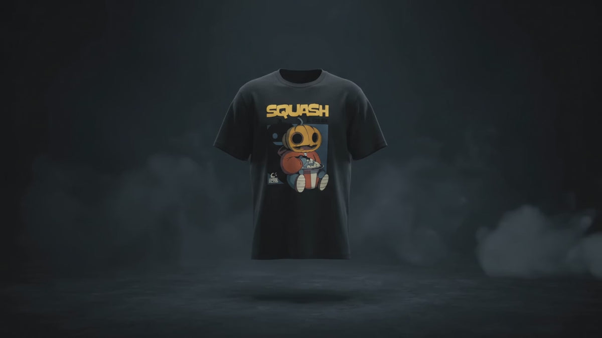 Pumpkin Popcorn Halloween Tee — product video
