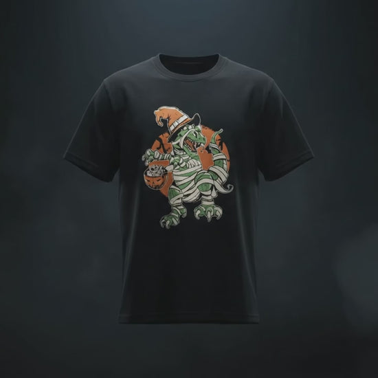 Halloween Dino Graphic Tee — product video