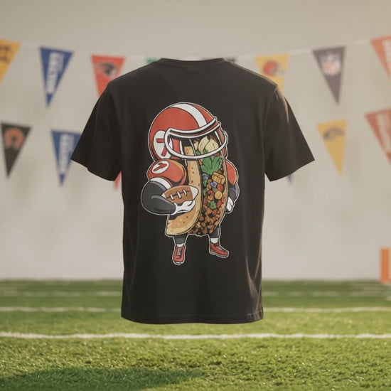 Football Taco Game Day Tee — product video
