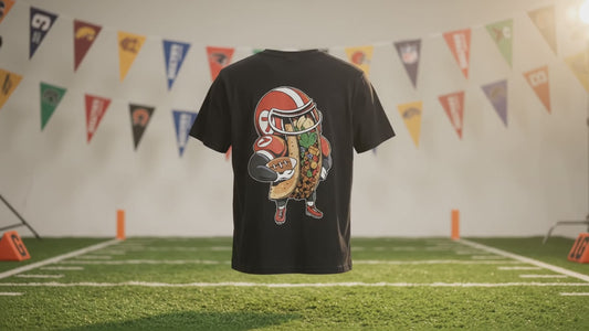 Football Taco Game Day Tee — product video