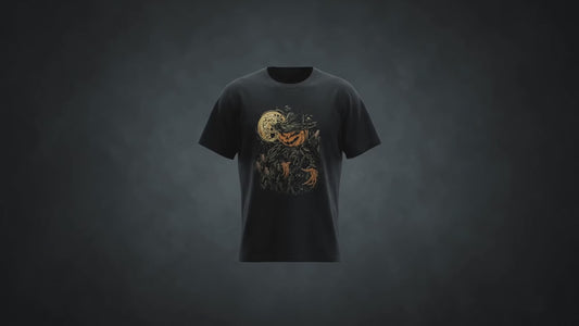 Midnight Harvest Halloween Tee — product video