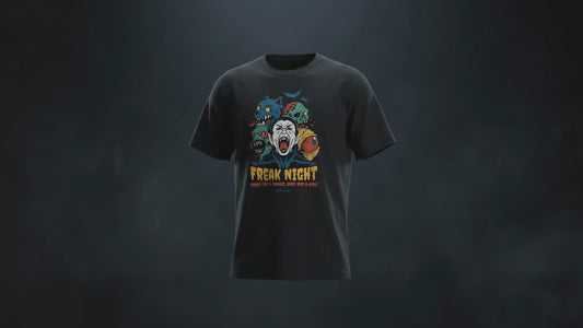 Freak Night Halloween Tee — product video